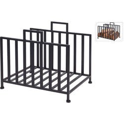 Βάση Μεταλλική Μαύρη για Ξύλα 41x31x35