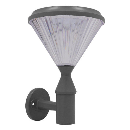 Αυτόνομο Αδιάβροχο IP65 Ηλιακό Φωτοβολταϊκό Φωτιστικό Τοίχου 26x37x26cm LED 10W με Αισθητήρα Νυχτός Ψυχρό Λευκό 6000K 12125