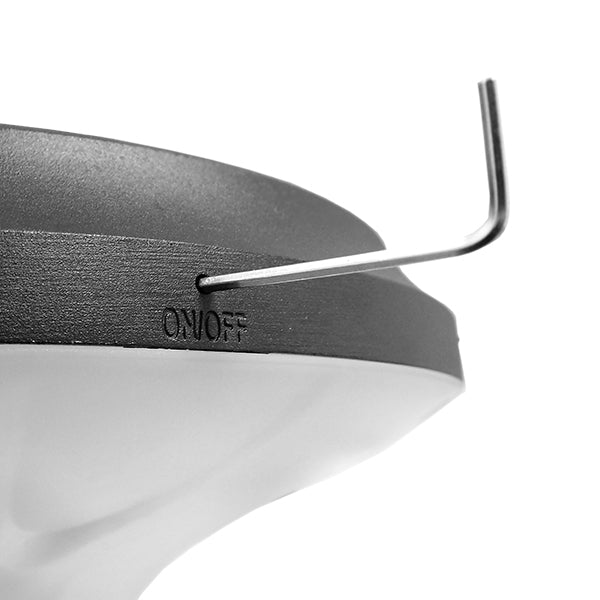 Αυτόνομο Αδιάβροχο IP65 Ηλιακό Φωτοβολταϊκό Φωτιστικό Στύλου / Κολώνας Πλατείας LED 25W με Ανιχνευτή Κίνησης και Αισθητήρα Νυχτός Θερμό Λευκό 3000K 12151