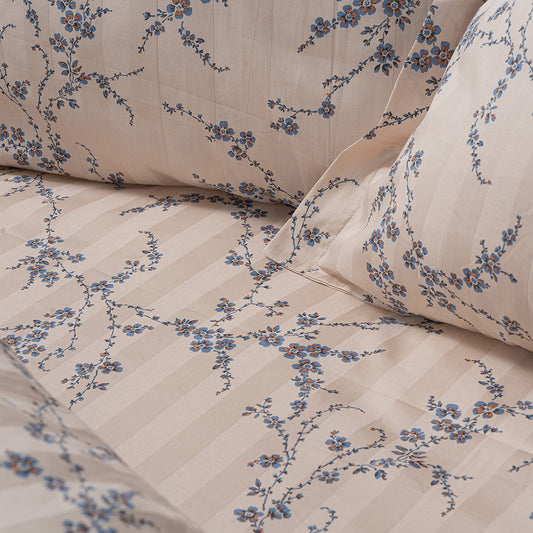 Σετ Πάπλωμα Υπέρδιπλο Art 12210 Anastasia 100% Βαμβακοσατέν 300tc 220x240εκ Μπεζ