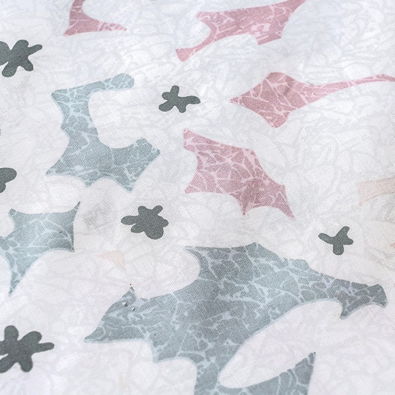 Σετ Σεντόνια Μονά με Λάστιχο Ninet Art 12252 100x200+30εκ Γκρι/Ροζ