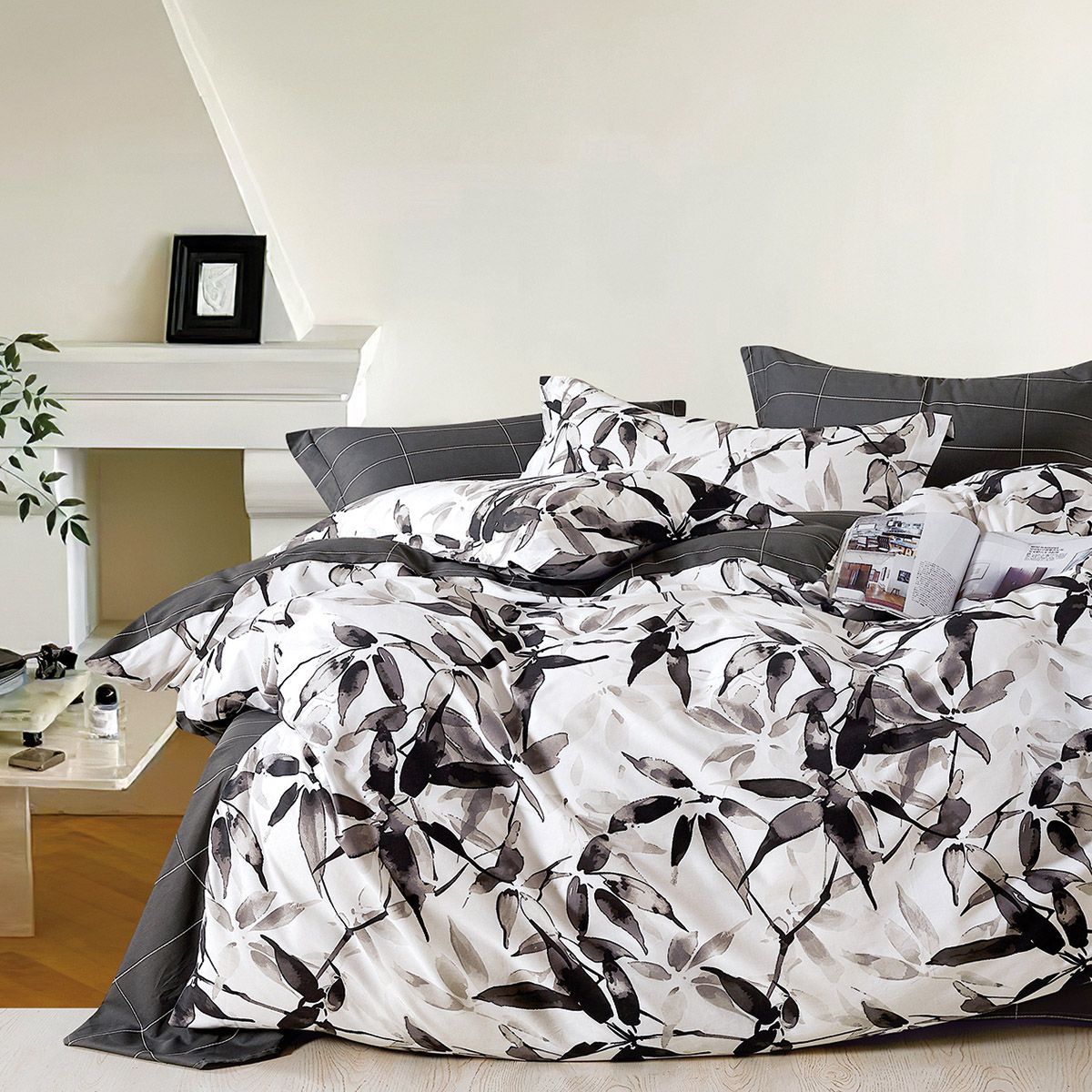 Σετ Κουβερλί Υπέρδιπλο Art 12285 Arabella 220x240εκ Γκρι