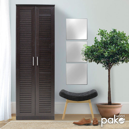 Παπουτσοθήκη-Ντουλάπα Sante 21 Ζεύγων Χρώμα Wenge 60x37x183