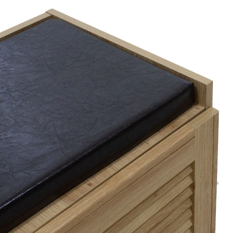 Παπουτσοθήκη-Σκαμπό Crispy 9 Ζεύγων Χρώμα Sonoma με Μαξιλάρι 94x34,5x60