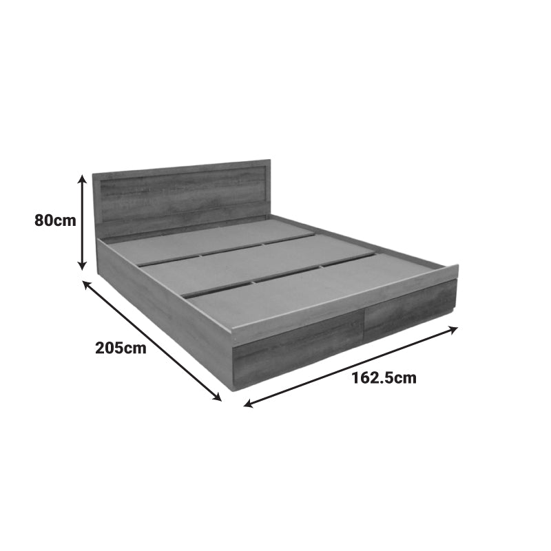 Olympus Double Bed with Castillo Toro Drawer 160x200cm