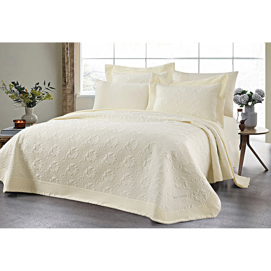 Σετ Κουβερλί Υπέρδιπλο Marilia Art 12502 230x250εκ Εκρού