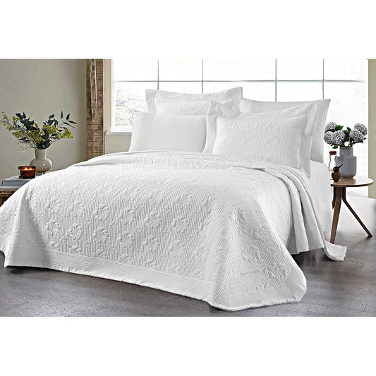 Σετ Κουβερλί Υπέρδιπλο Marilia Art 12502 230x250εκ Λευκό