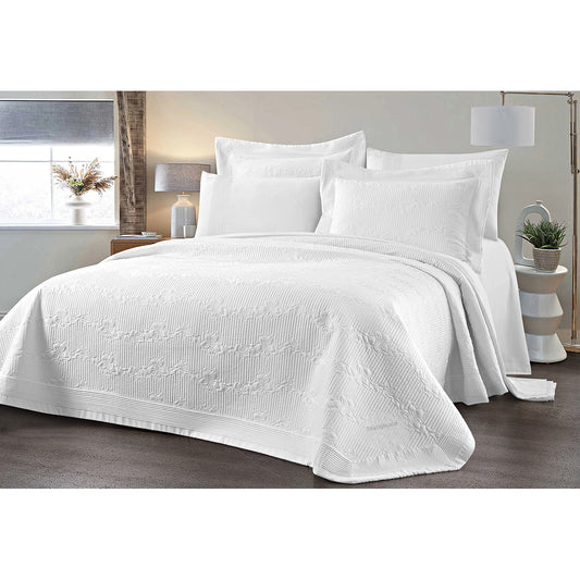 Σετ Κουβερλί Υπέρδιπλο Emelia Art 12505 230x250εκ Λευκό