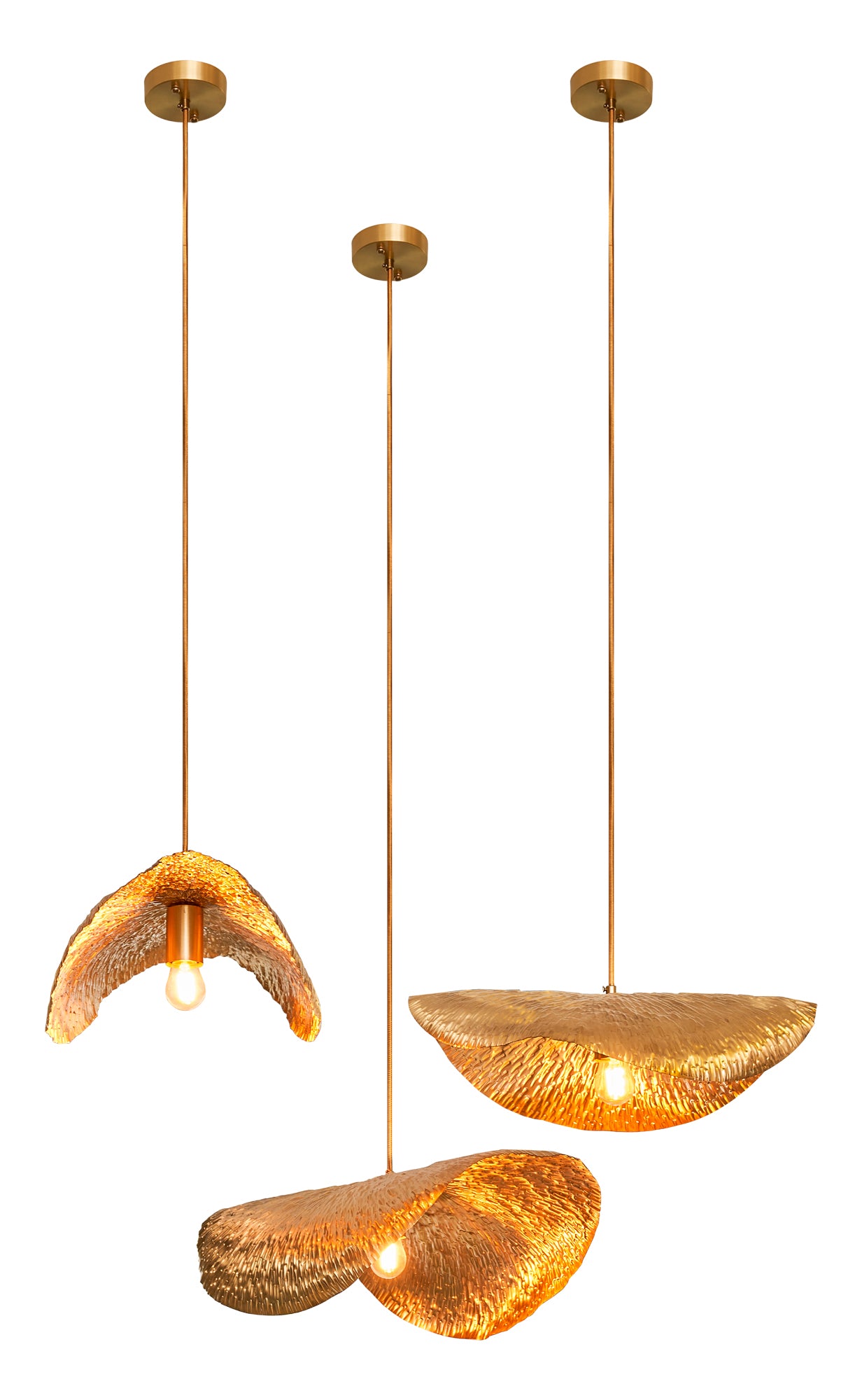 PDC 1285-65 1/Φ ΧΡΥΣΟ ΦΥΛΛΟ ΜΠΡΟΥΤΖΙΝΟ 1xΕ27 Φ65x(21.5-110)