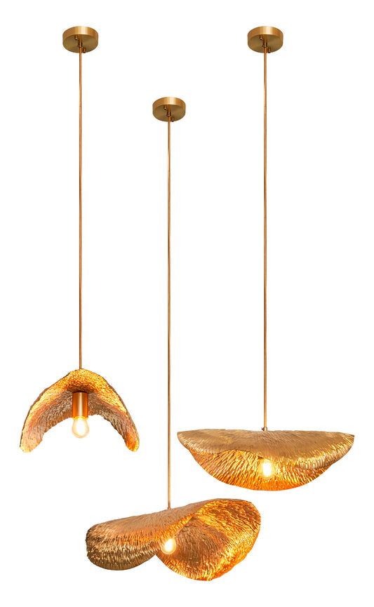 PDC 1285-65 1/Φ ΧΡΥΣΟ ΦΥΛΛΟ ΜΠΡΟΥΤΖΙΝΟ 1xΕ27 Φ65x(21.5-110)