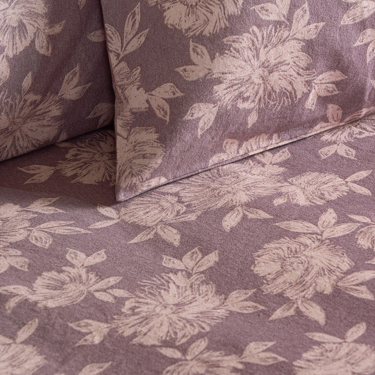 Σετ Σεντόνια Φανελένια Υπέρδιπλα με Λάστιχο Muscat Art 12635 170x200+32εκ Σάπιο Μήλο