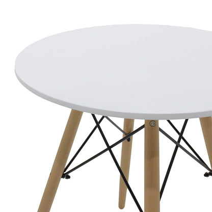 Τραπέζι Julita Φ60 Επιφάνεια MDF Λευκό