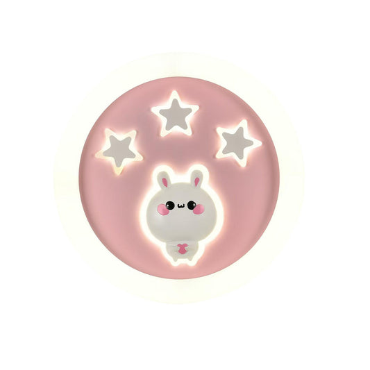 CCC 4311 ΠΛΑΦΟΝΙΕΡΑ ΠΑΙΔΙΚΗ ΡΟΖ ΚΟΥΝΕΛΑΚΙ LED CCT Φ50εκ