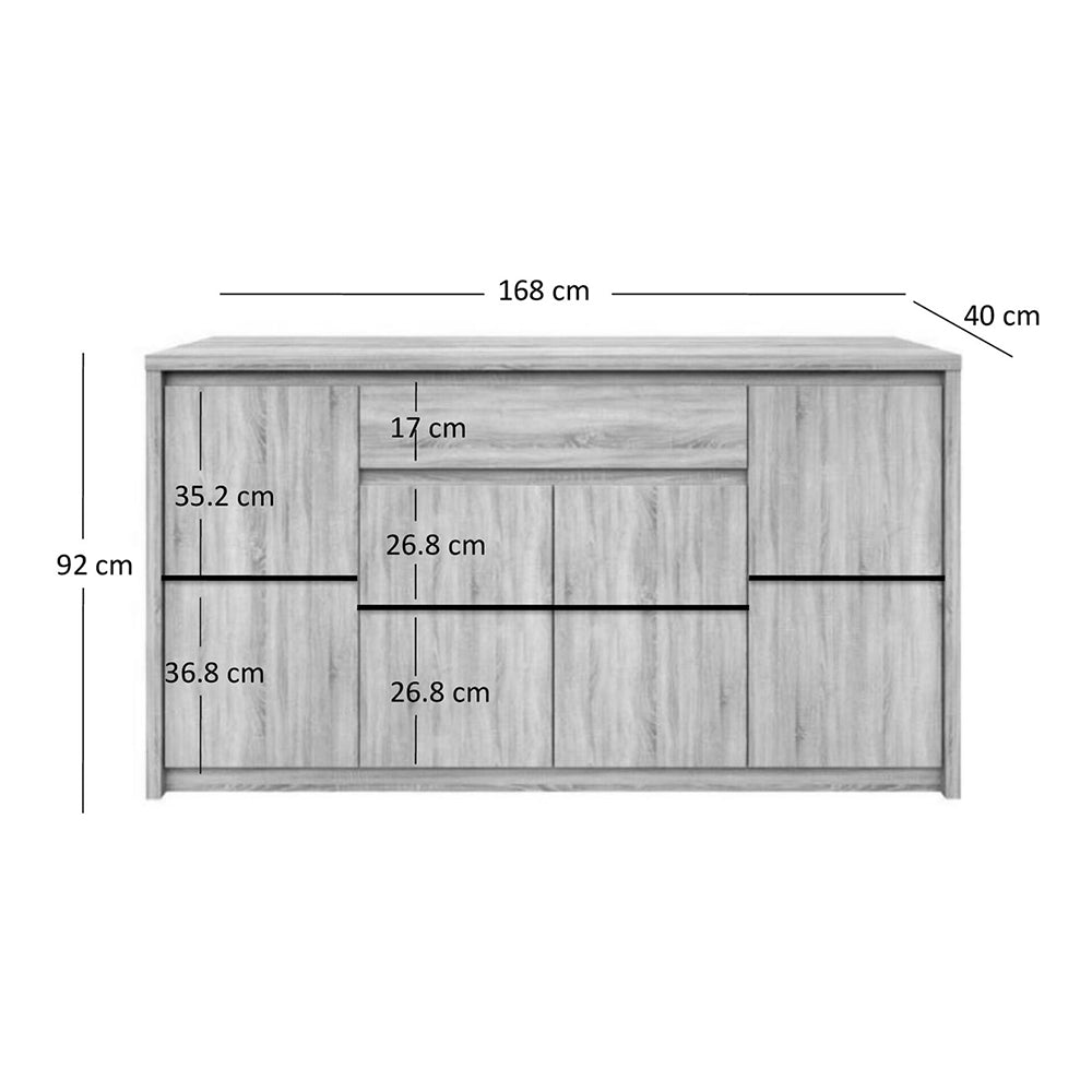 Μπουφές Norton Sonoma 168x40x91.5