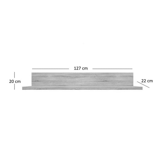 Κρεμαστό Ράφι Norton 127x28x20 Σονόμα