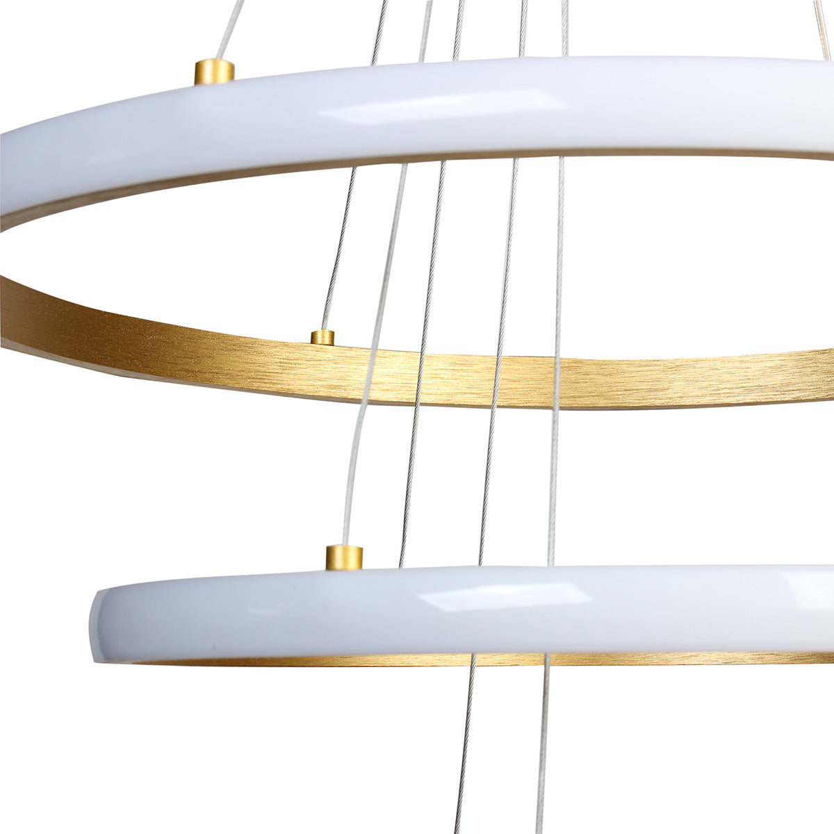 Φωτιστικό Κρεμαστό Φ40-Φ30-Φ20 εκ. LED 57W 4000K Χρυσό