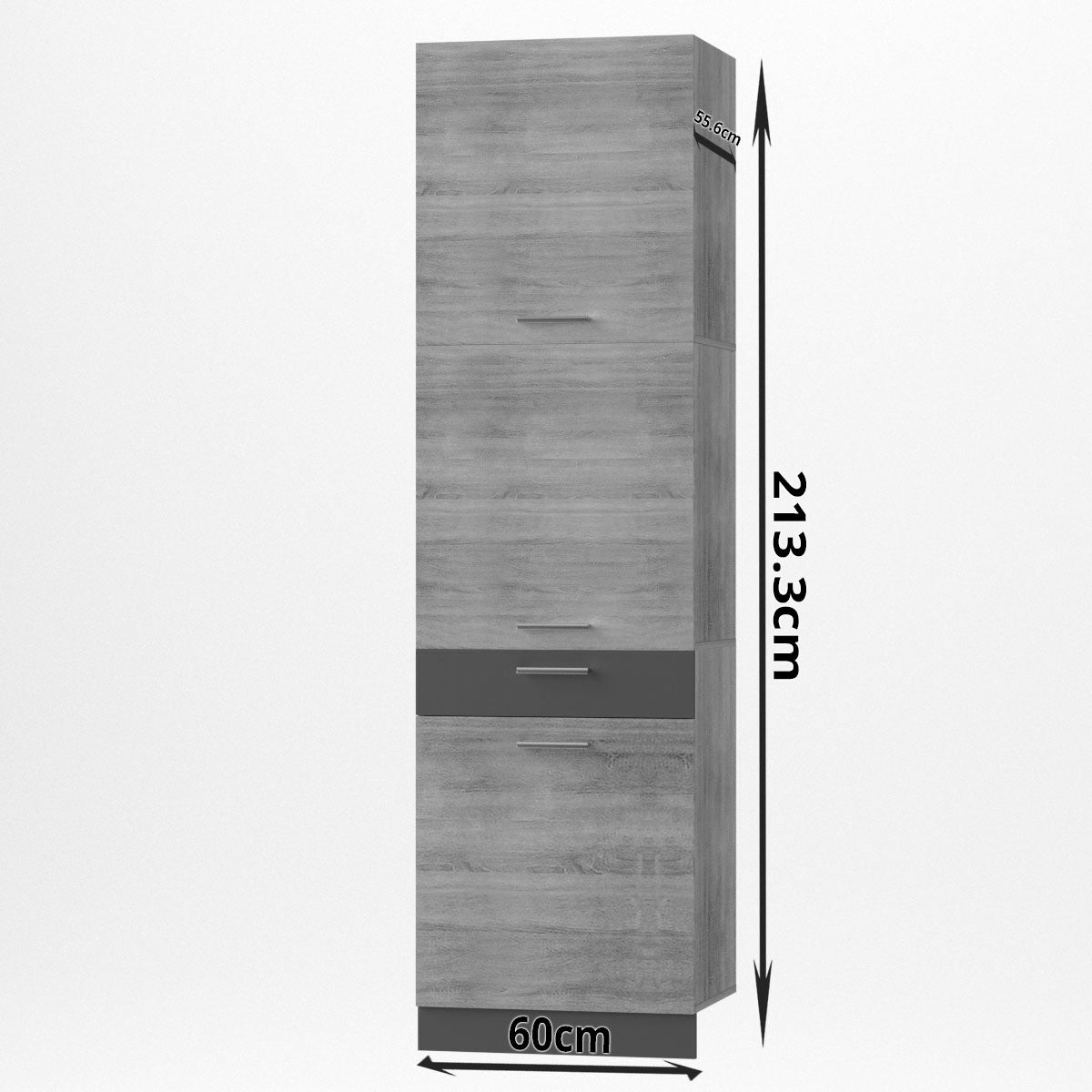 Alina Large Cabinet Sonoma-Mocca 60x55.6x213.3