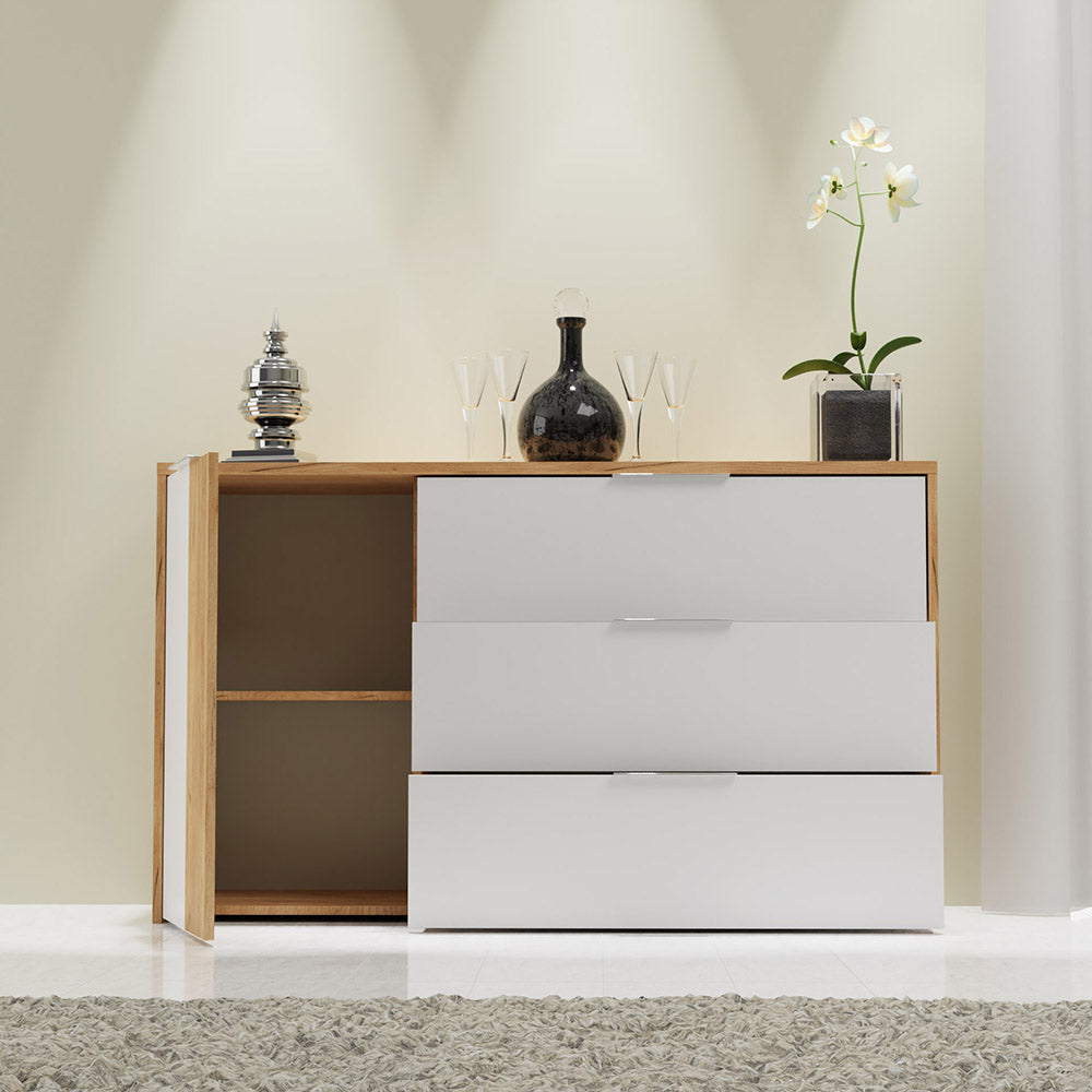 Μπουφές Avanti Χρυσός Δρυς-Λευκό 139.4x41.5x82.5