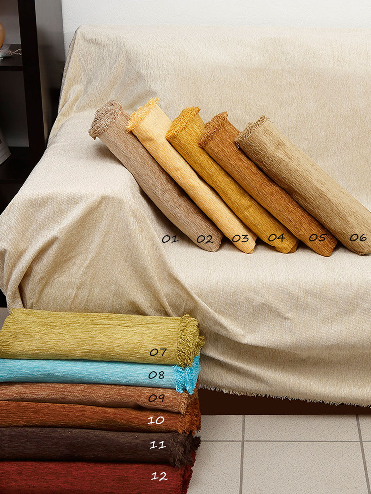 Ριχτάρι Σενίλ Brown Τριθέσιο