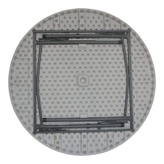 Τραπέζι Catering Comfort Πτυσσόμενο Στρόγγυλο σε Λευκή Απόχρωση Φ120x74