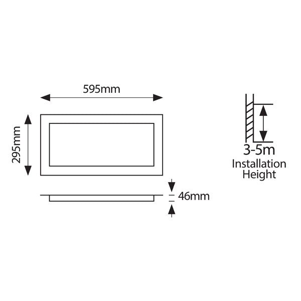 ΦΩΤΙΣΤΙΚΟ BACKLIGΗΤ UGR19 30X60 30W 4000Κ 220-240V ΛΕΥΚΟ