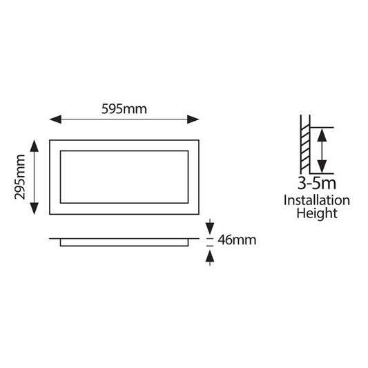 ΦΩΤΙΣΤΙΚΟ BACKLIGΗΤ UGR19 30X60 30W 4000Κ 220-240V ΛΕΥΚΟ