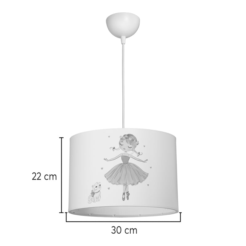 Παιδικό Φωτιστικό Οροφής Ballerina LED E27 Πολύχρωμο PVC Φ30x20
