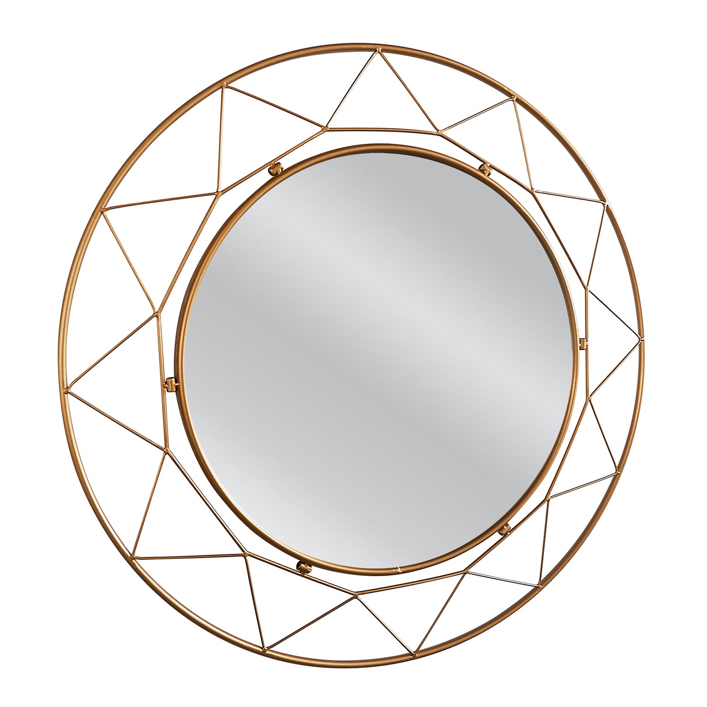 Wall Mirror Aerin Gold Metal/Glass 80x4x80