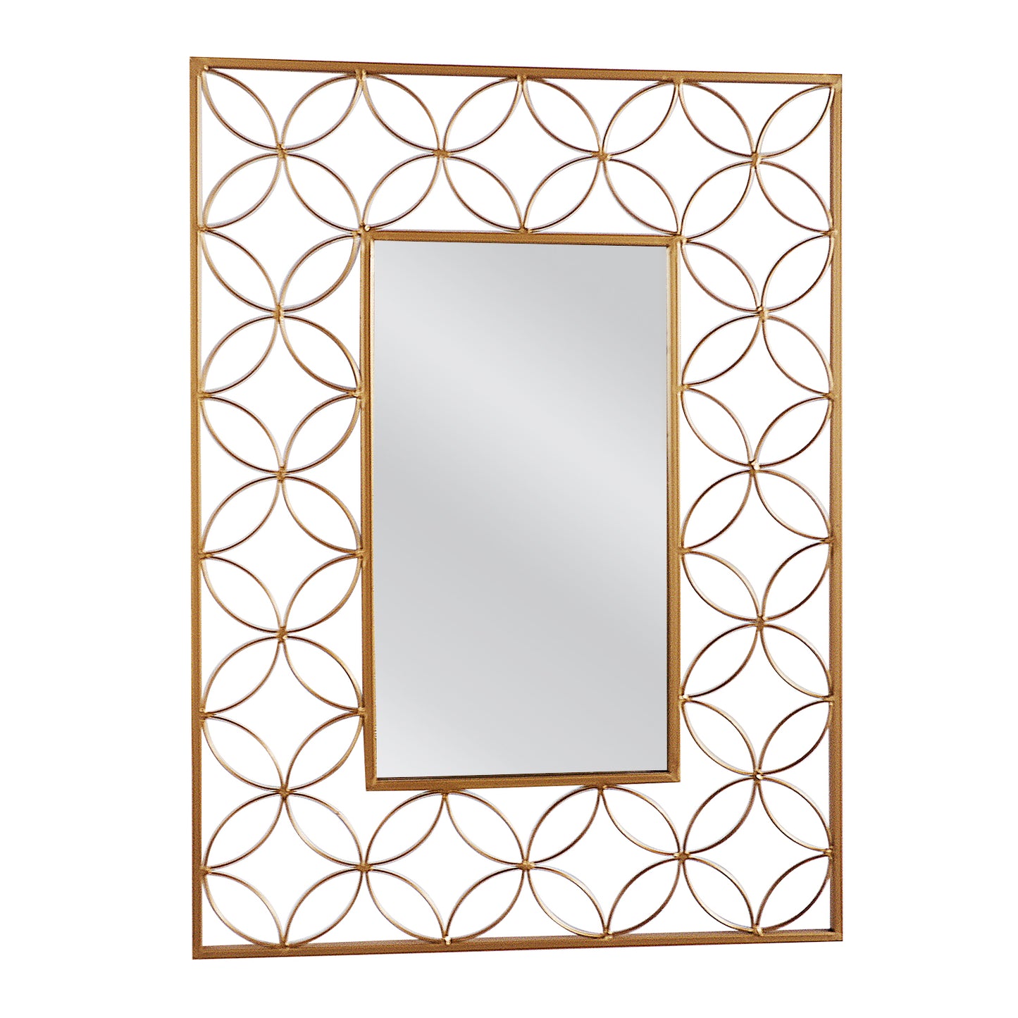 Wall Mirror Eilinel Gold Metal/Glass 80x1.5x58