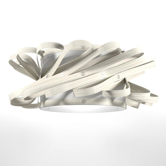 Φωτιστικό Κρεμαστό Majorka Μονόφωτο Λευκό (PP-PVC) Ε27 58x58x80