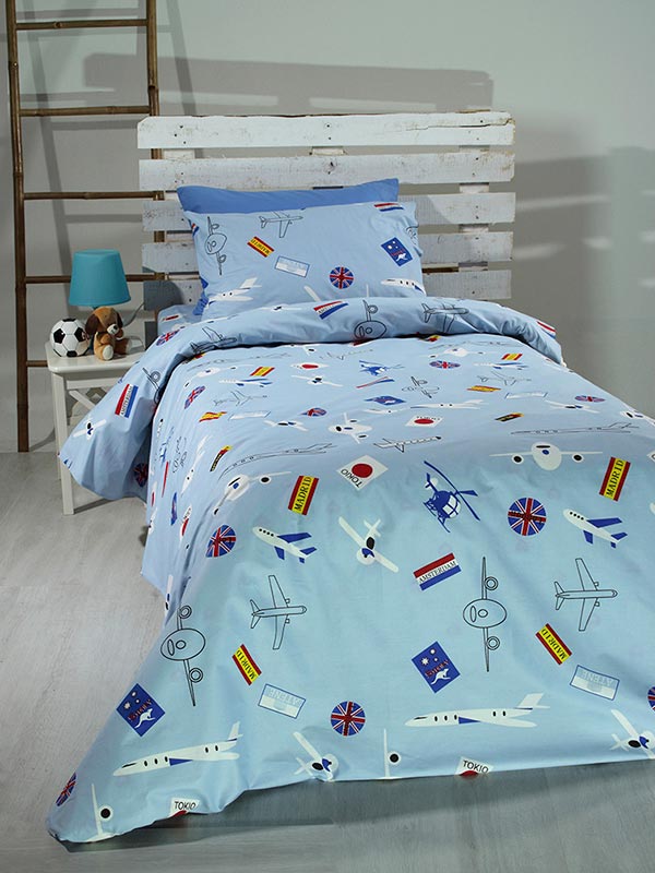 Σετ Σεντόνια Cotton Feelings 08 Μονό με Λάστιχο 105x205+30εκ