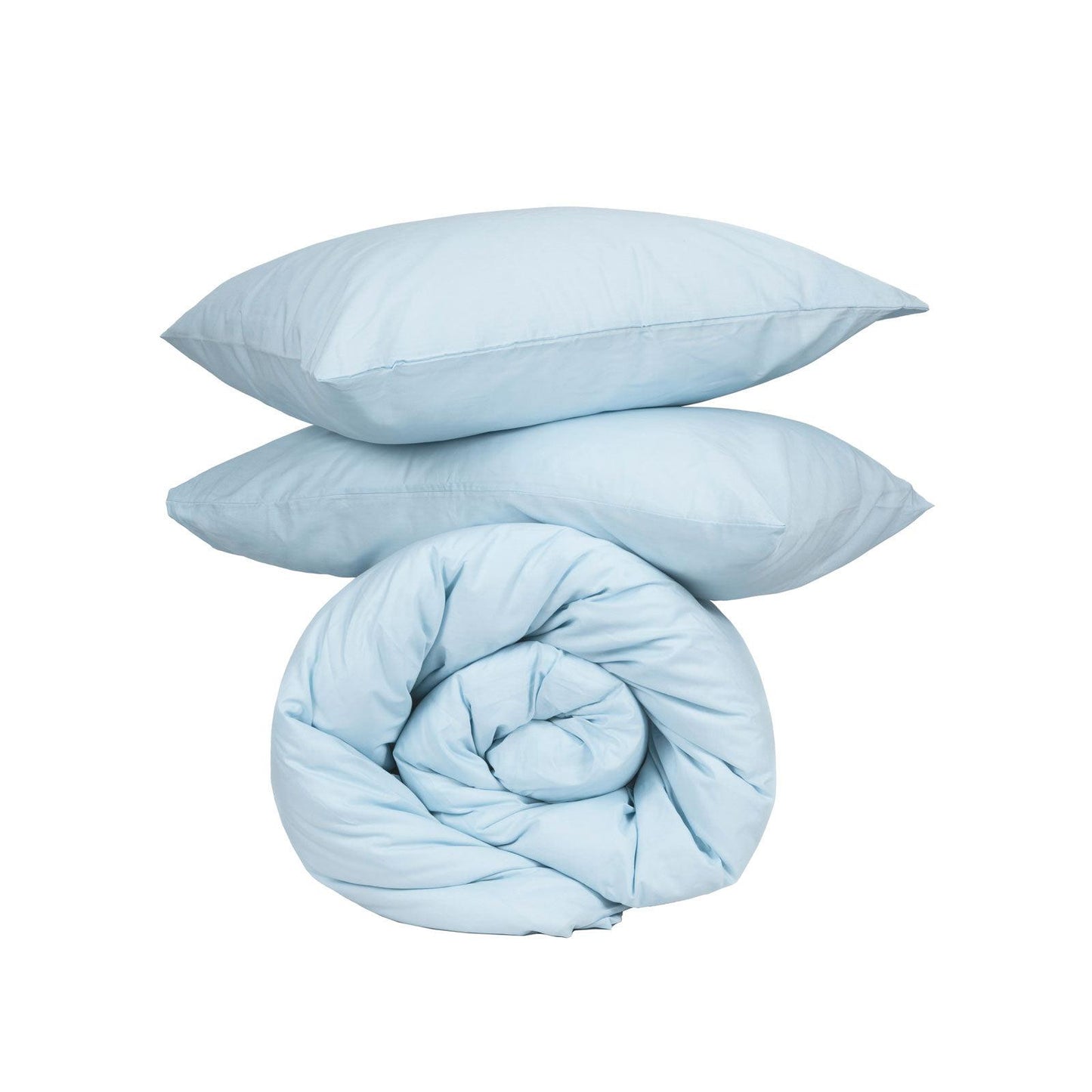 Σετ Σεντόνια Cotton Feelings 103 Light Blue Μονό με Λάστιχο 105x205+30εκ