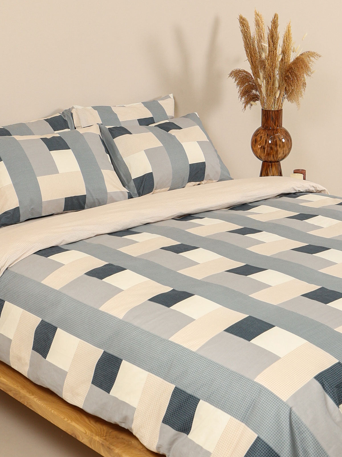 Σετ Σεντόνια Cotton Feelings 2056 Διπλό με Λάστιχο 150x205+30εκ