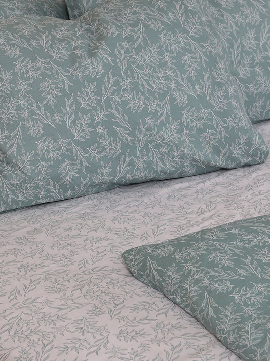 Σετ Σεντόνια Cotton Feelings 2052 Aqua Υπέρδιπλο 235x270εκ