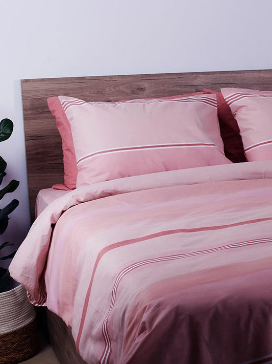 Σετ Σεντόνια Cotton Feelings 2034 Pink King Size 260x270εκ