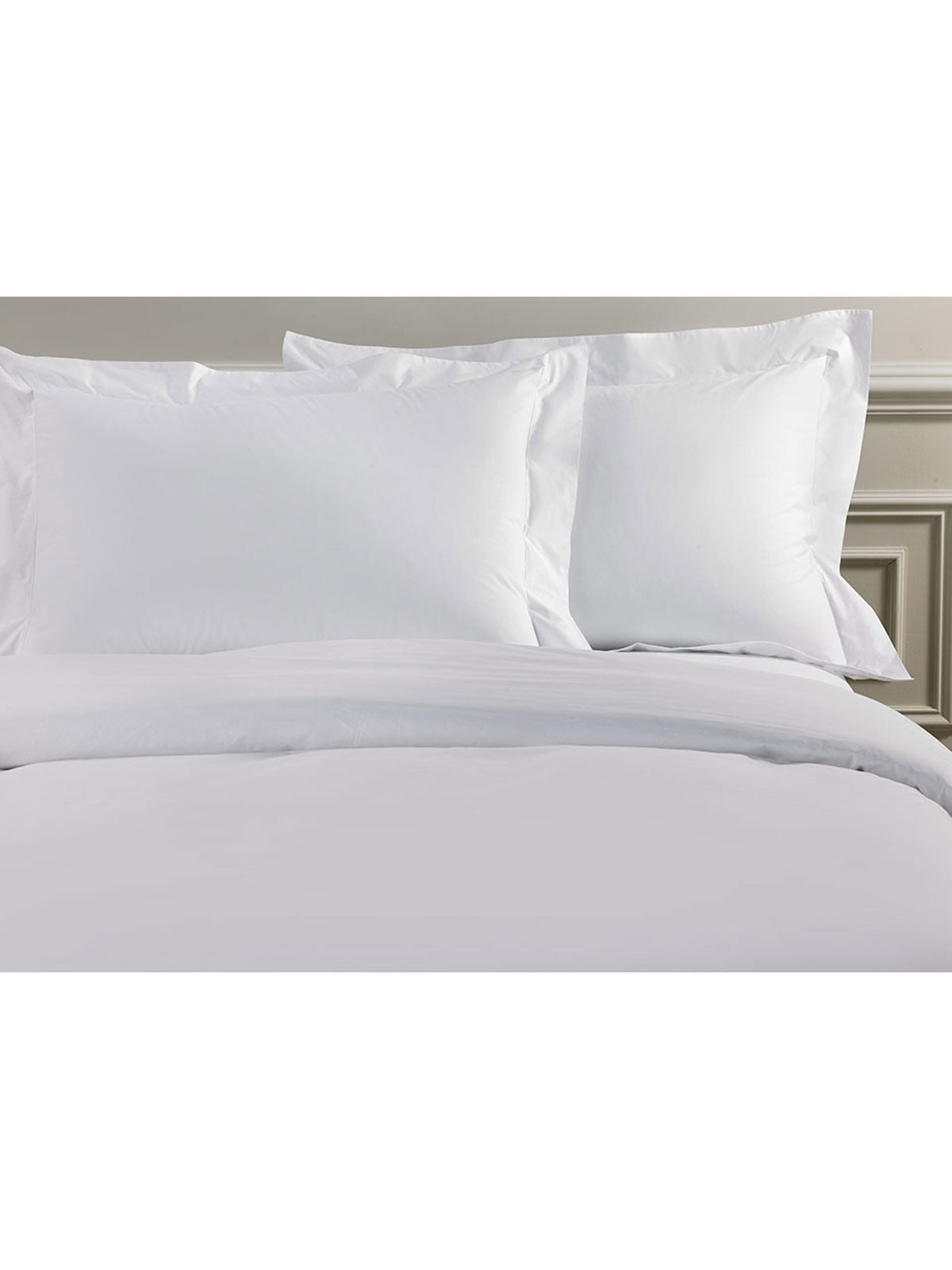 Σετ Σεντόνια Satin Μονόχρωμα White King Size 270x280εκ