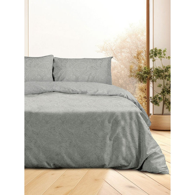 Σετ Σεντόνια Flannel 2040 Grey Διπλό 200x260εκ