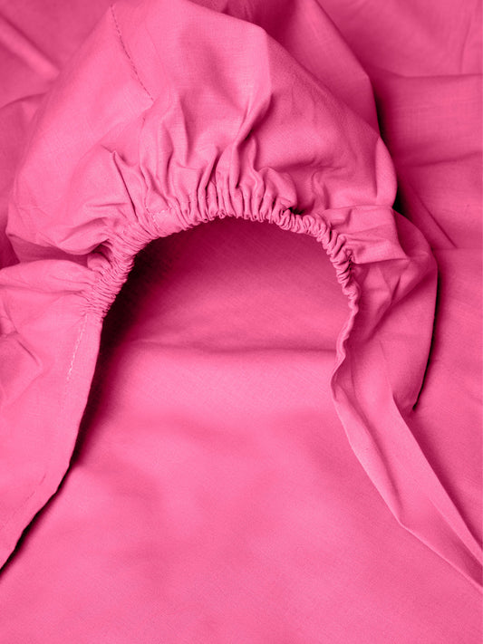 Κατωσέντονο Menta με Λάστιχο 9 Fuchsia Μονό 100x200+25εκ