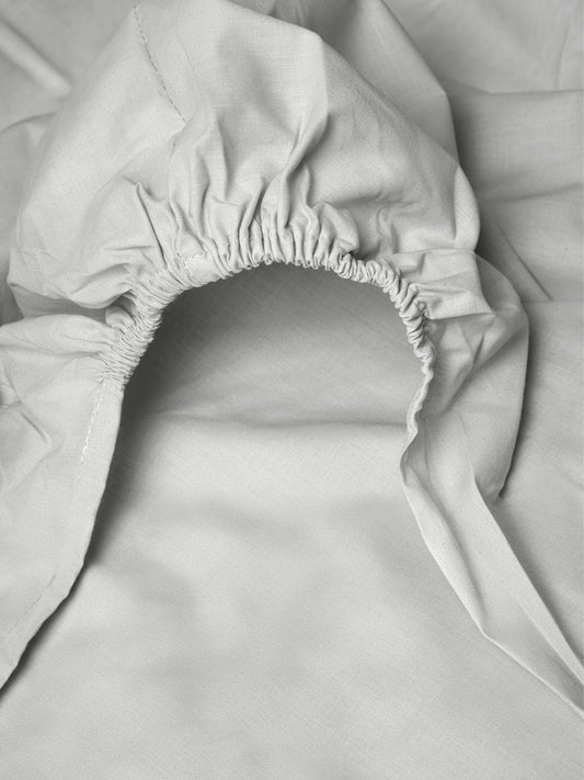 Κατωσέντονο Menta με Λάστιχο 2 Ecru Ημίδιπλο 120x200+25εκ