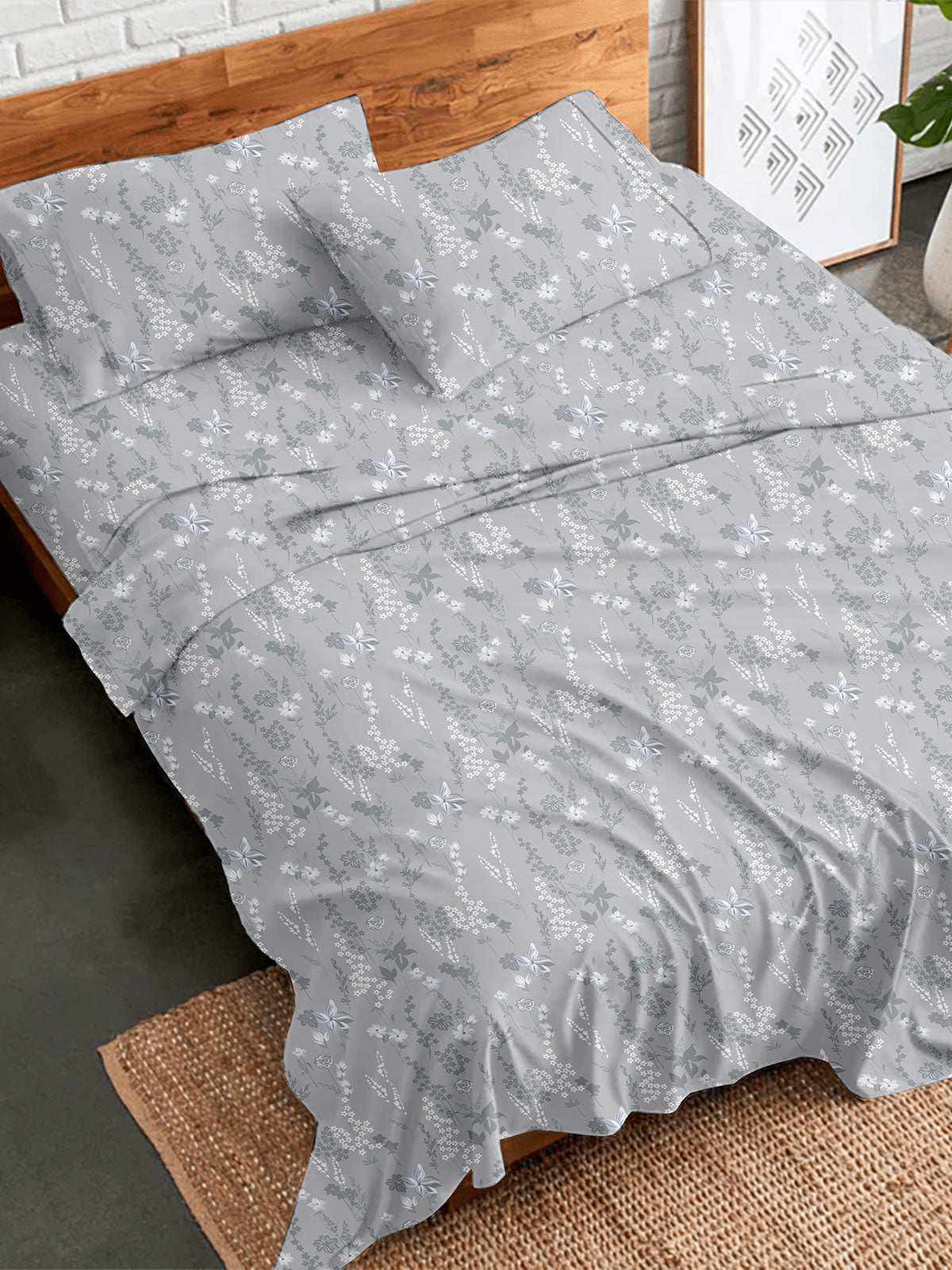 Σετ Σεντόνια Flannel 2060 Grey Υπέρδιπλο (230×260)