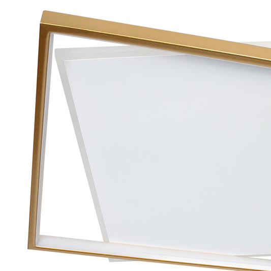 Φωτιστικό Οροφής LED 68W 50x46x5 εκ. Χρυσό με Controller