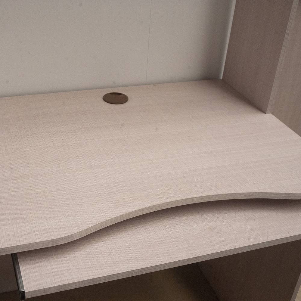 Γραφείο Cross Λευκό Latte-Mόκκα 120x59,2x202