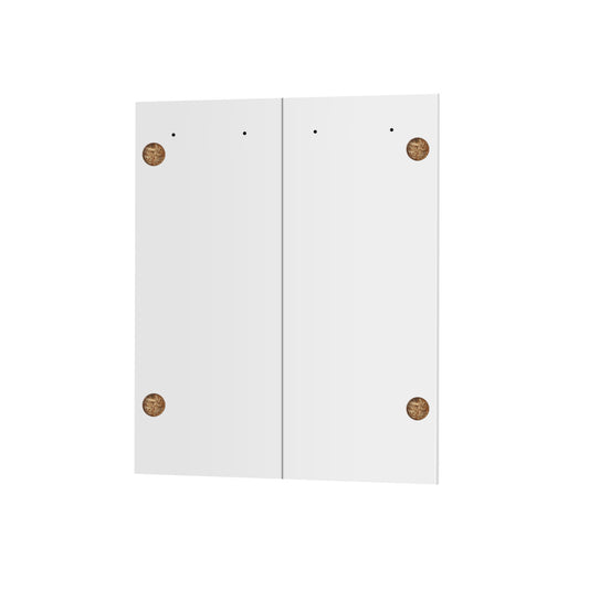 Κάτω Πορτάκια Charlotte Λευκό 60x71.4x1.6