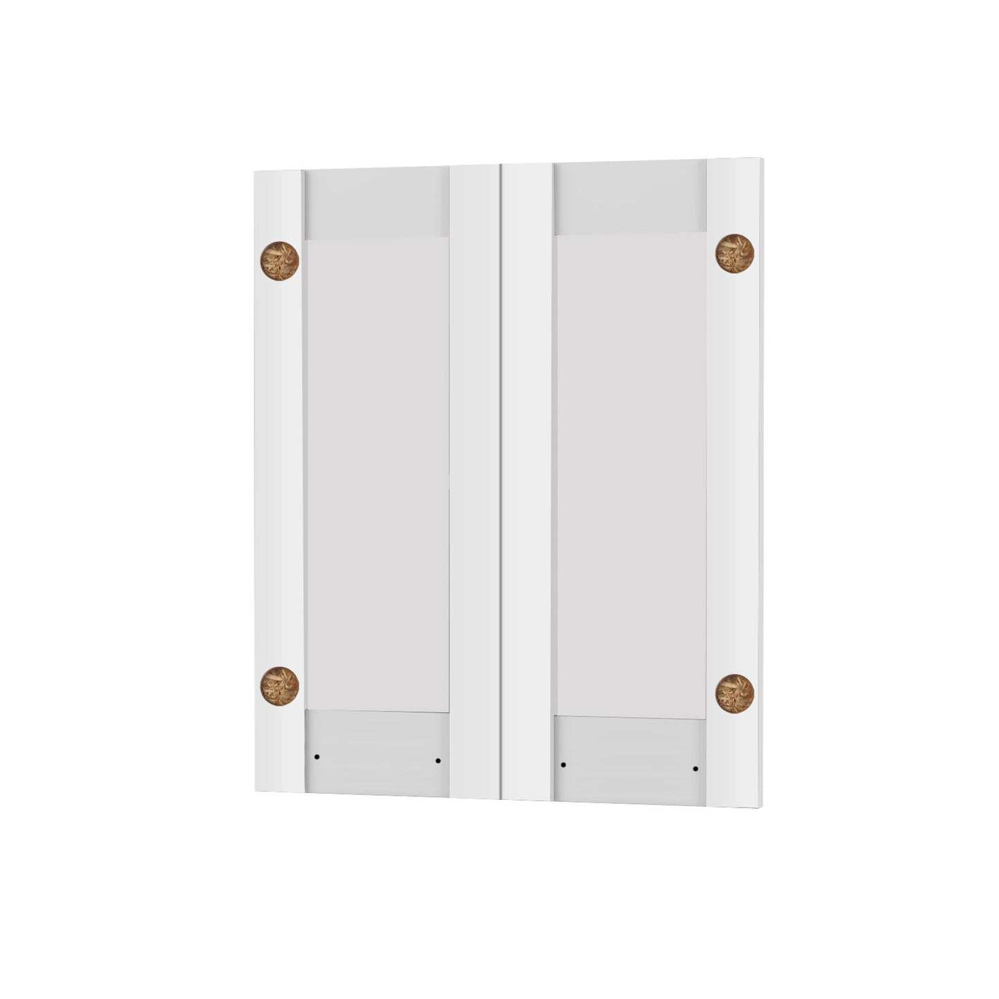 Άνω Πορτάκια-Τζάμι Charlotte Λευκό 60x71.8x1.6