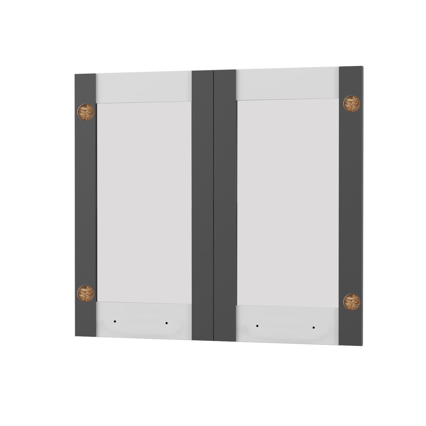 Άνω Πορτάκια-Τζάμι Charlotte Γραφίτη 80x71.8x1.6