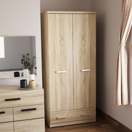 Ντουλάπα Δίφυλλη Top Mix Sonoma 80x57x183