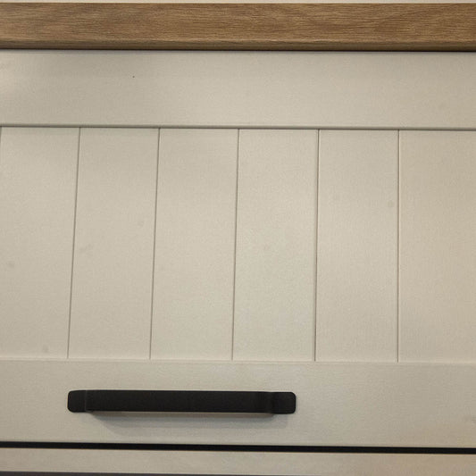 Ράφι Τοίχου Κρεμαστό Verne Χρώμα Λευκό-Φυσικός Δρυς 137.9x30x35