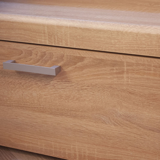 Damis Έπιπλο TV 134x45x39 με MDF Διακόσμηση Sonoma