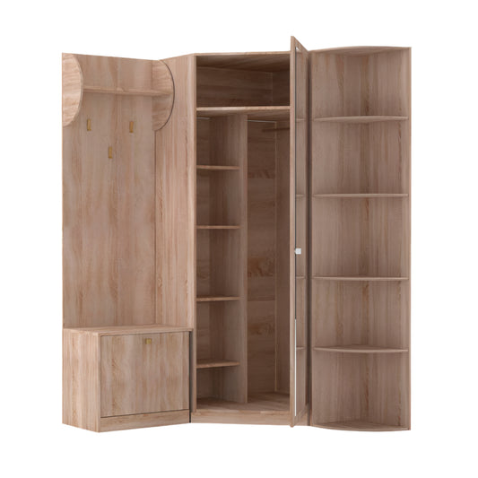 Γωνιακό Σετ Ειδόδου Oksana Σονόμα 126-143x35-40x200