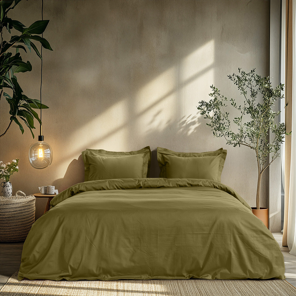 Σετ Σεντόνια Μονά Art 1700 Harmony 170x270εκ Λαδί